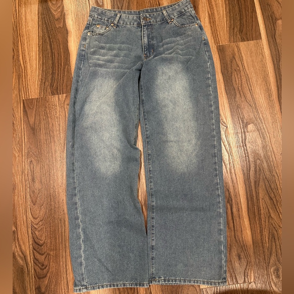 Baggy vintage blue denim jeans 30x30